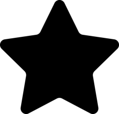 Big Favorite Star Line Art Svg Vector, Free Vectors File